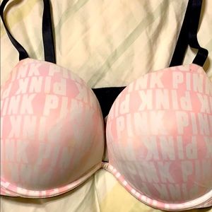 Pink Super Push Up Bra